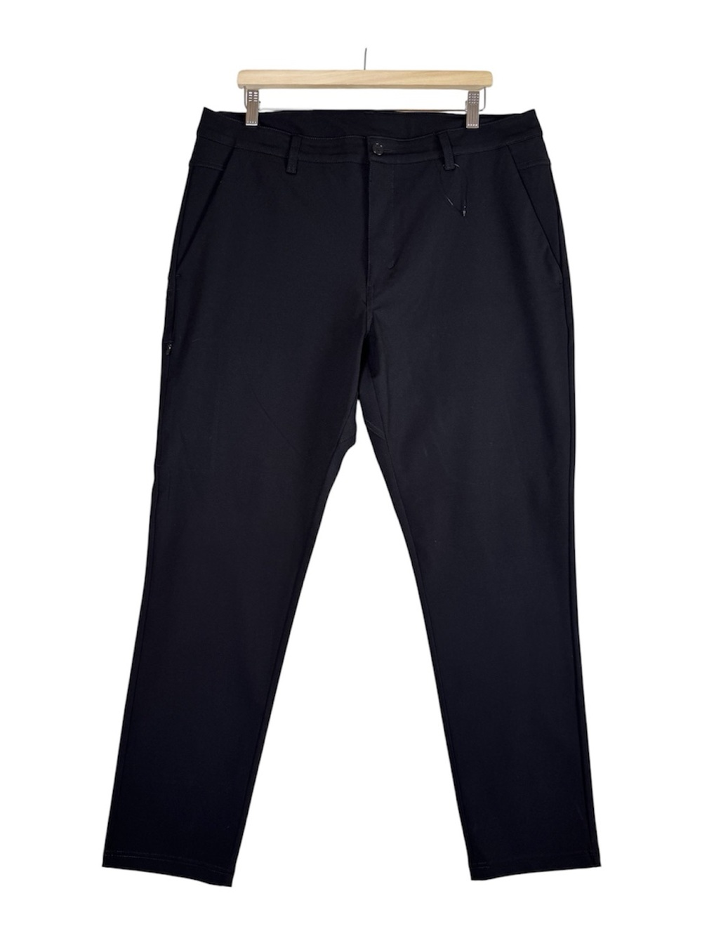 BYLT Premium Basics Everyday Pant 2.0 Black Flat Front Pants Men's Size 40